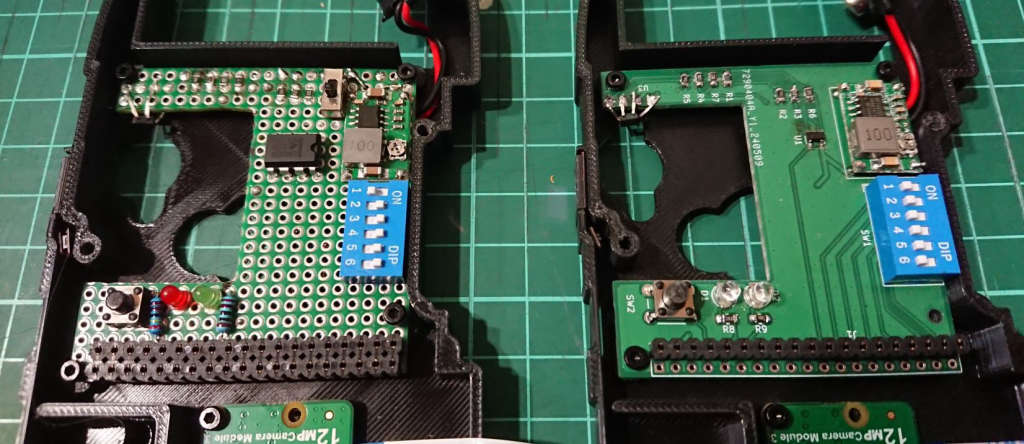 左：従来基板、右：PCB